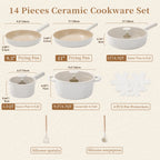 The Premium White Granite Set (14-Piece)