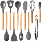 The Essential Silicone Utensil Set (12-Piece) - Gray