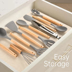The Essential Silicone Utensil Set (12-Piece) - Gray