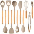 The Essential Silicone Utensil Set (12-Piece) - Khaki