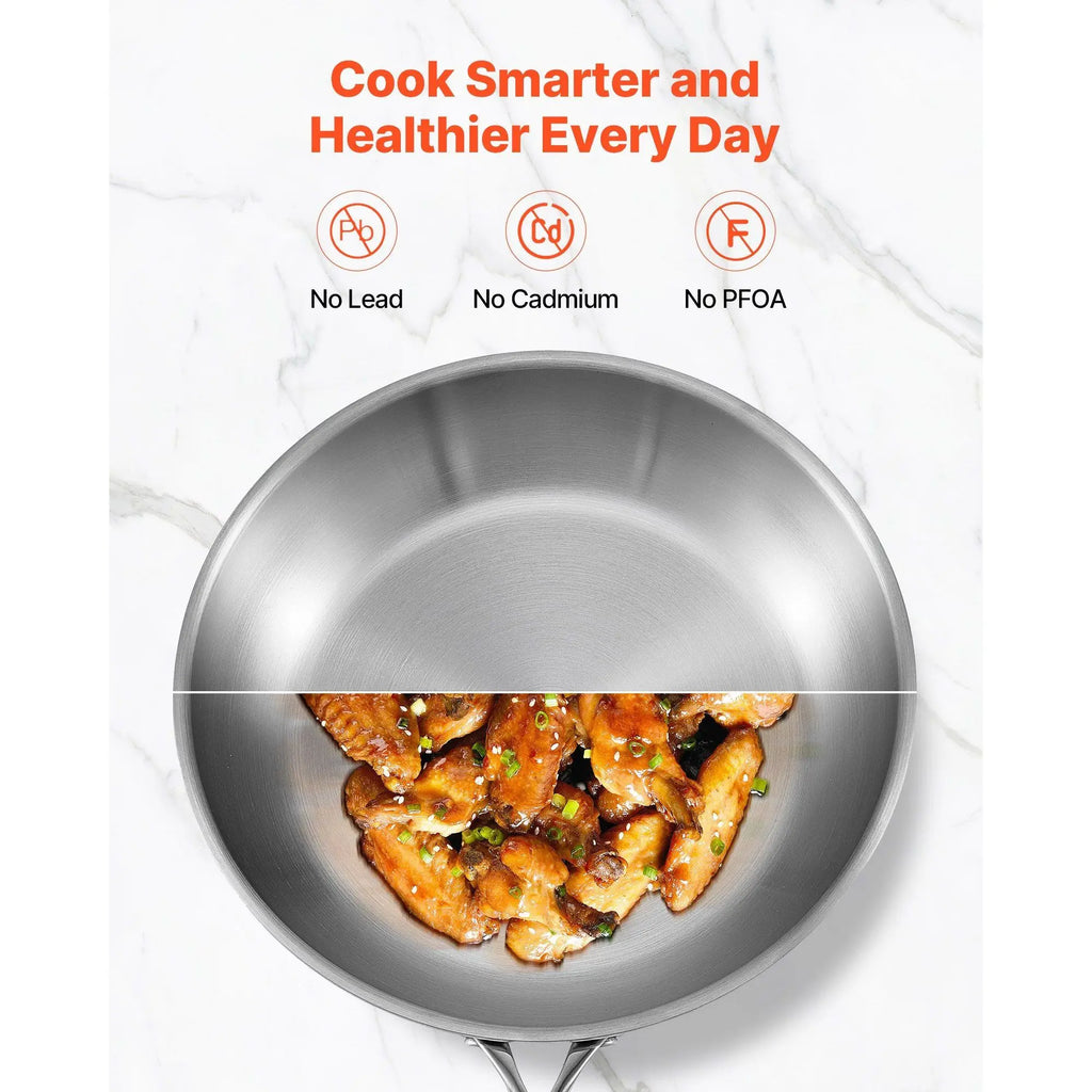 Tri-Ply Stainless Steel Skillet Set (3-Piece)